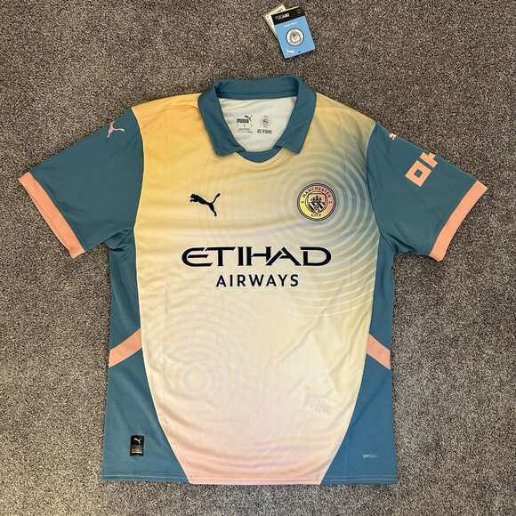 Puma Men's Manchester City MCFC 24/25 Soccer Jersey Size L - Large - NWT $95 - Picture 2 of 16